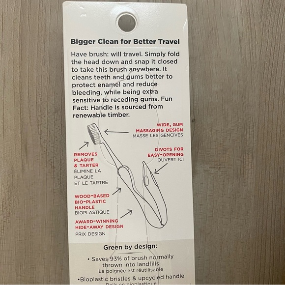 🟢 {3/$15} Radius Tour Travel Brush Toothbrush - Picture 8 of 16